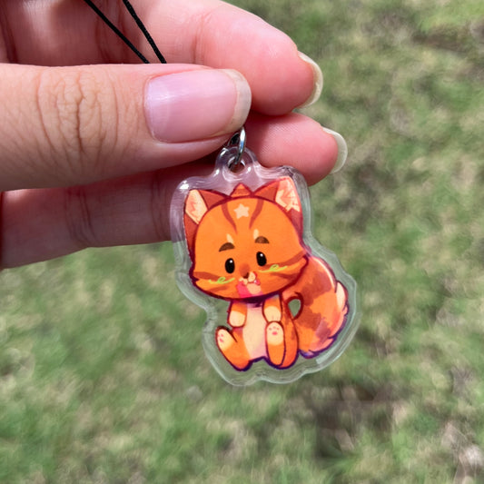 Crooked Cat Phone Charm